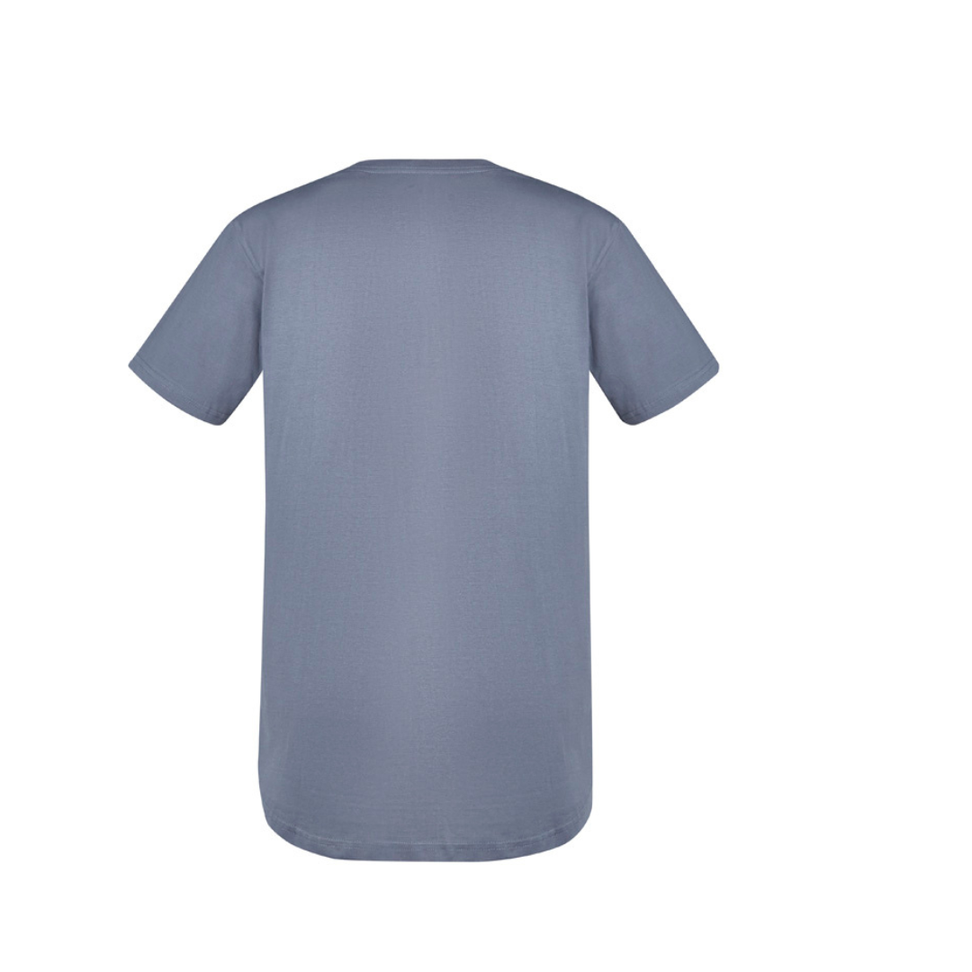 Back view of Syzmik Streetworx Tee Shirt petrol, a modern slim fit men's cotton tee available at Stewart's Menswear Mullumbimby.