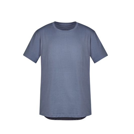 Front view of Syzmik Streetworx Tee Shirt petrol, a modern slim fit men's cotton tee available at Stewart's Menswear Mullumbimby.