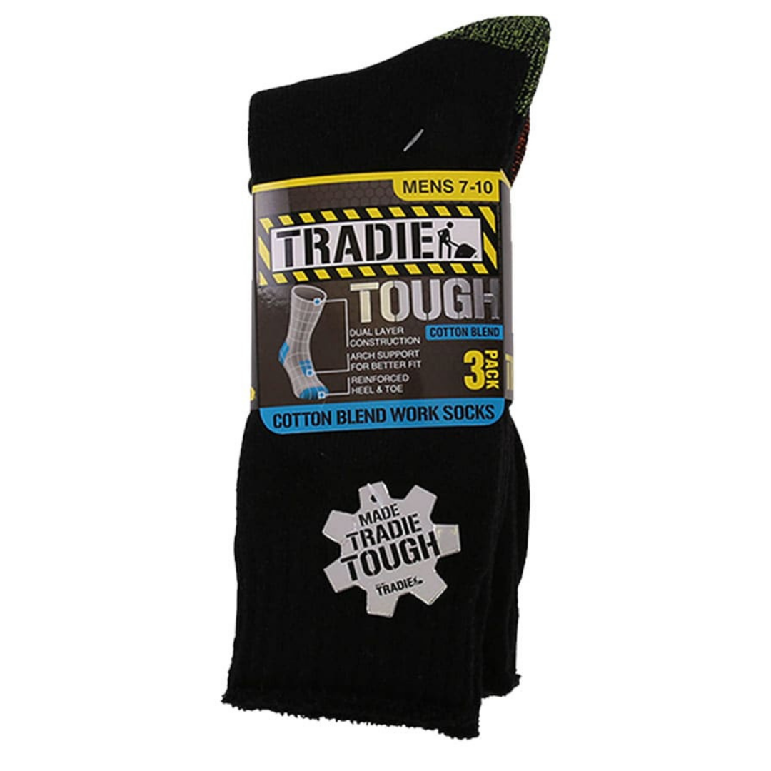 Tradie 3 Pack Cotton Work Sock
