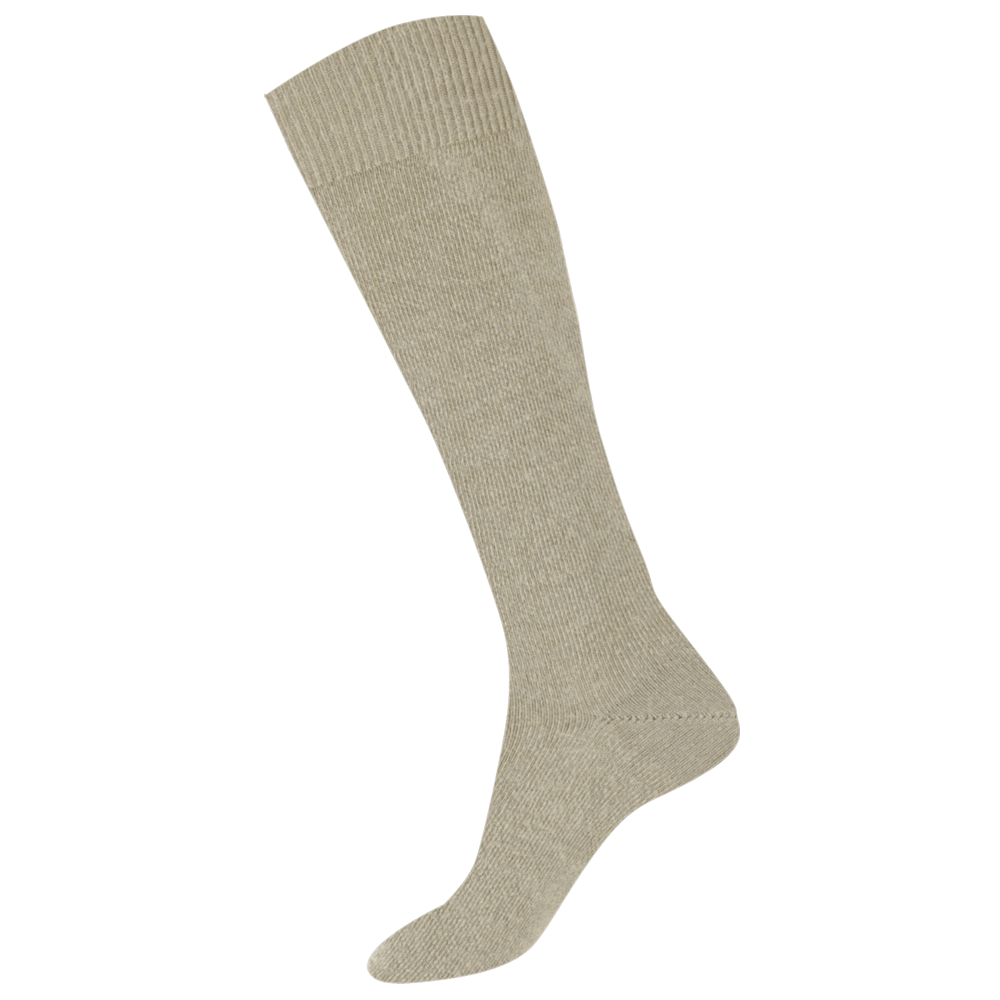 Humphrey Law Australian Made socks. 77% Baby Alpaca Blend Knee High. Colour is Antelope.