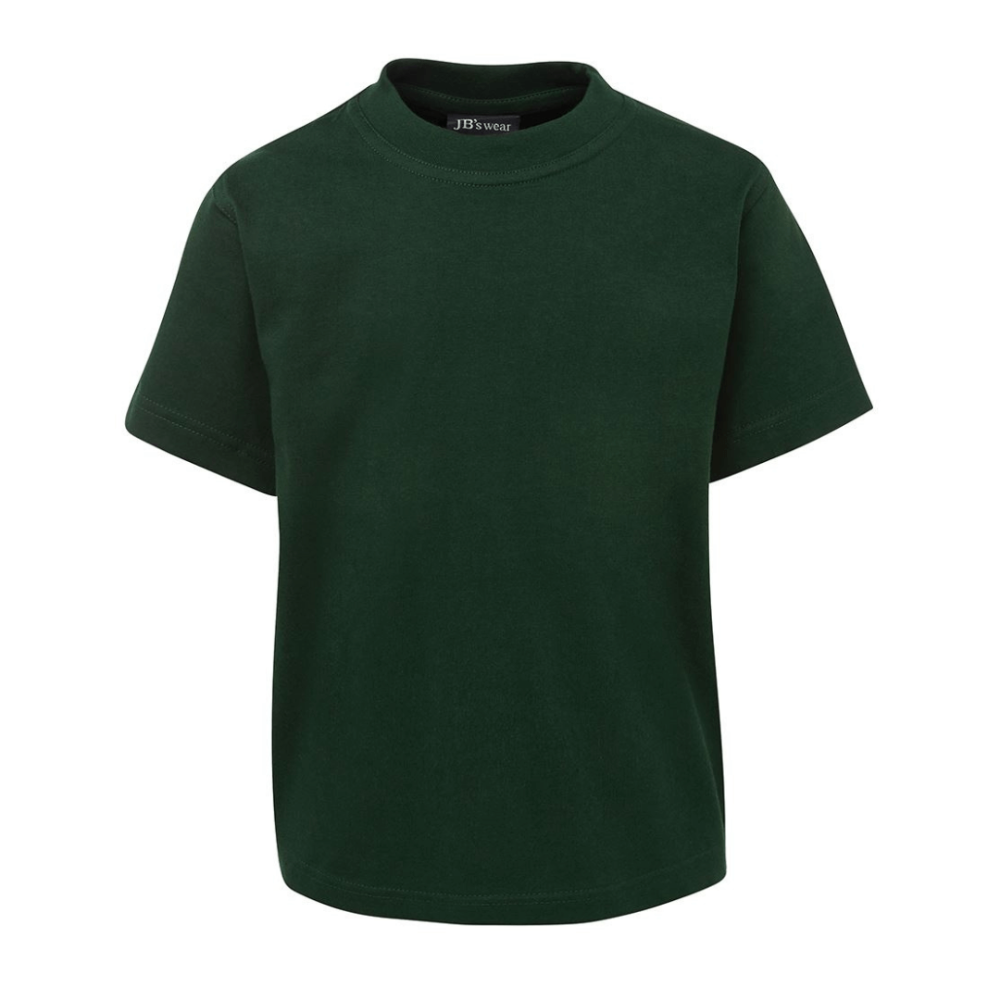 Unisex children's tees made from 100% cotton for 100% comfort, a wardrobe staple which are made to last. Colour is Bottle Green.