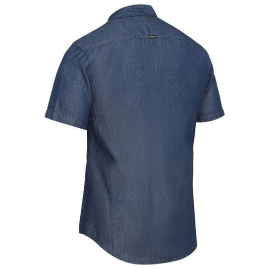 Men's Short Sleeve Denim Shirt