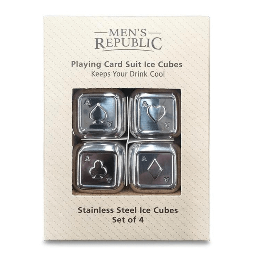 Playing Card Suits Ice Cubes - Stainless Steel