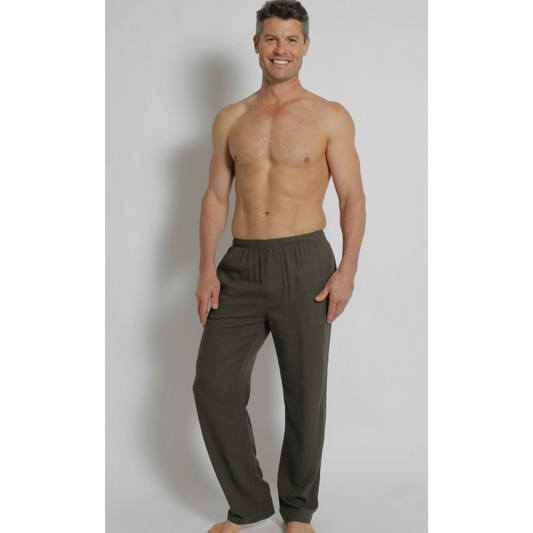 Bamboo/Hemp Elastic Waist Beach Pants