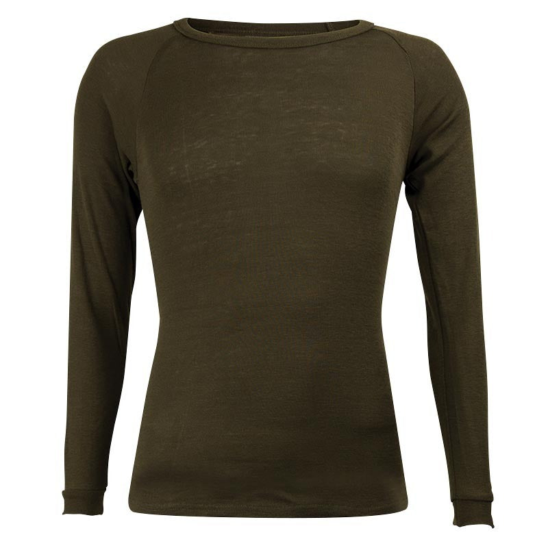 Stewarts Menswear Sherpa unisex long sleeve polypro thermal top - Khaki. Sherpa's Polypro Thermal tops are made from ultra-soft PCD II polypropylene. Provide outstanding insulation to retain natural body heat for superior warmth. Lightweight and affordable. Quick-dry properties and moisture-wicking capabilities, they're perfect for outdoor activities, winter comfort, or overnight camping. 