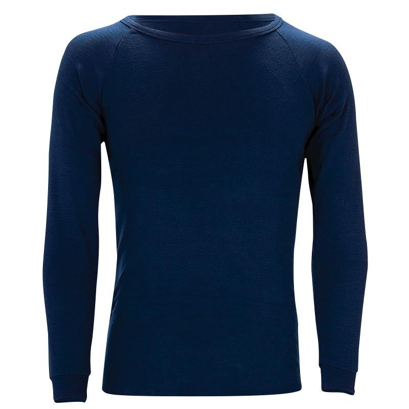 Stewarts Menswear Sherpa unisex long sleeve polypro thermal top - Navy. Sherpa's Polypro Thermal tops are made from ultra-soft PCD II polypropylene. Provide outstanding insulation to retain natural body heat for superior warmth. Lightweight and affordable. Quick-dry properties and moisture-wicking capabilities, they're perfect for outdoor activities, winter comfort, or overnight camping. 